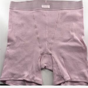 SKIMS NWOT Cotton Ribbed Boxers - Pink